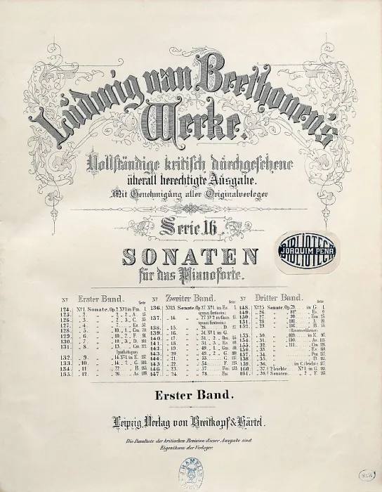 Framed Print : Beethoven, Ludwig, van. Sonatas for piano. Edition carried out in Leipzig. SPAIN. Barcelona. Biblioteca de Catalunya (National Library of Catalonia) Framed Print : Beethoven, Ludwig, van. Sonatas for piano. Edition carried out in Leipzig. SPAIN. Barcelona. Biblioteca de Catalunya (National Library of Catalonia)