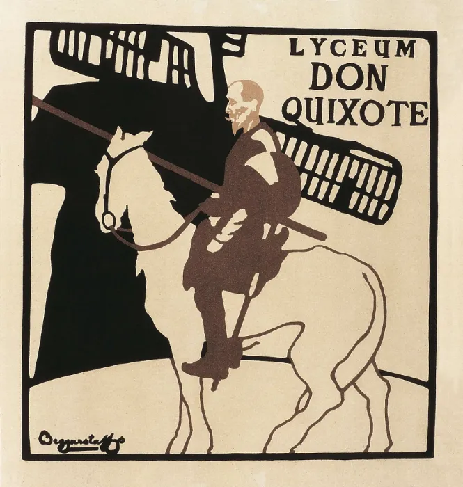 Framed Print : BEGGARSTAFFS; PRYDE, James (1866-1941); NICHOLSON, William (1872-1949). Lyceum Don Quixote. 1897