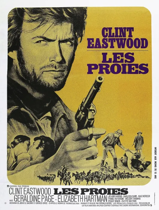 Framed Print : THE BEGUILED, (aka LES PROIES), French poster, Clint Eastwood, 1971 Framed Print : THE BEGUILED, (aka LES PROIES), French poster, Clint Eastwood, 1971