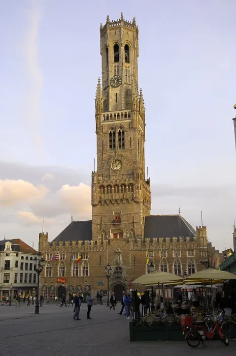 Framed Print : BELGIUM. Bruges. Stock Exchange and City Tower (Belfort). AISA / Everett Collection**US SALES ONLY** Framed Print : BELGIUM. Bruges. Stock Exchange and City Tower (Belfort). AISA / Everett Collection**US SALES ONLY**