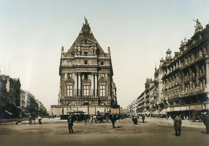 Framed Print : Belgium. Brussels. Boulevard du Nord (c. 1900). AISA / Everett Collection**US SALES ONLY** Framed Print : Belgium. Brussels. Boulevard du Nord (c. 1900). AISA / Everett Collection**US SALES ONLY**