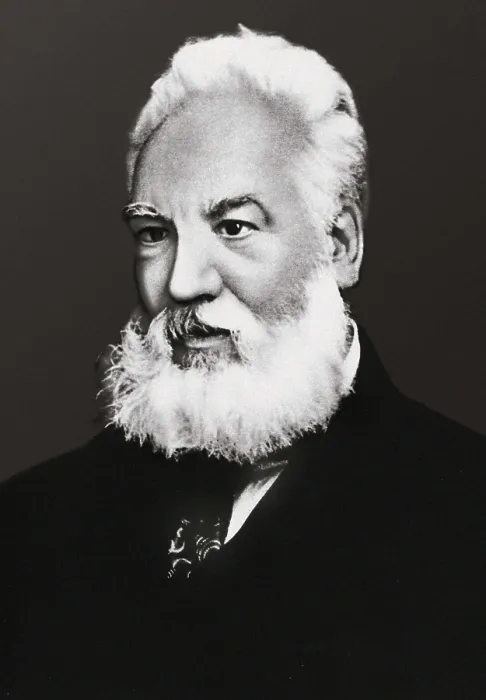 Framed Print : BELL, Alexander Graham (1847-1922). Engraving. AISA / Everett Collection**US SALES ONLY**