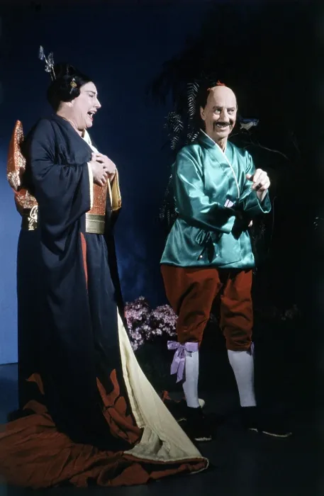 Framed Print : THE BELL TELEPHONE HOUR, From left: Helen Traubel (as Katisha), Groucho Marx (as KoKo) in The Mikado, (Season 2, ep 213, aired April 29, 1960), 1959-1968 Framed Print : THE BELL TELEPHONE HOUR, From left: Helen Traubel (as Katisha), Groucho Marx (as KoKo) in The Mikado, (Season 2, ep 213, aired April 29, 1960), 1959-1968