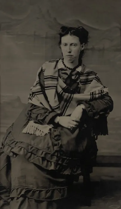 Framed Print : Belle Boyd, the Confederacys most notorious spy. Tintype photo from the 1860s (BSLOC_2020_2_120)