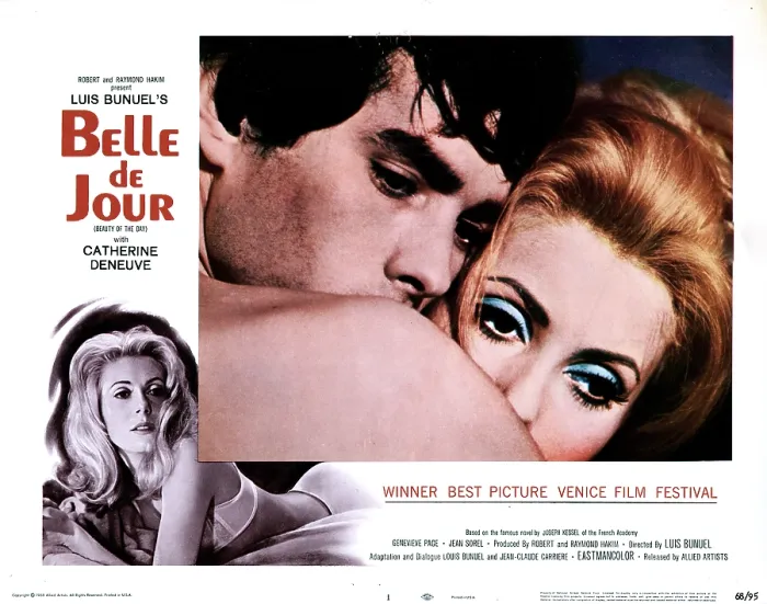 Framed Print : BELLE DE JOUR, from left, Jean Sorel, Catherine Deneuve, 1967 Framed Print : BELLE DE JOUR, from left, Jean Sorel, Catherine Deneuve, 1967
