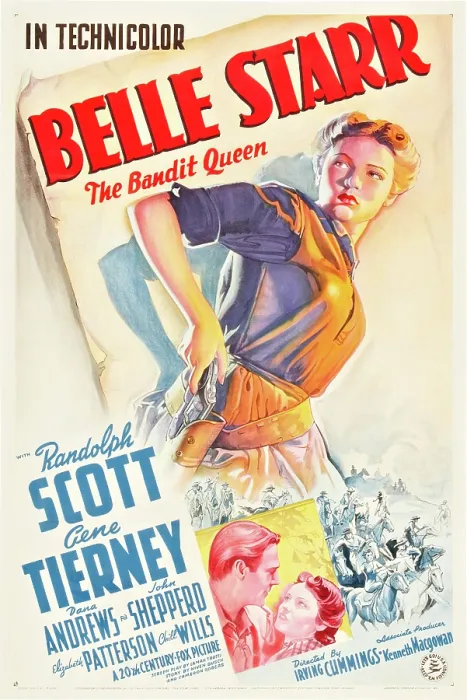Framed Print : BELLE STARR, Gene Tierney, Randolph Scott, 1941, TM and copyright 20th Century Fox Film Corp. All rights reserved  /  Courtesy: Everett Collection