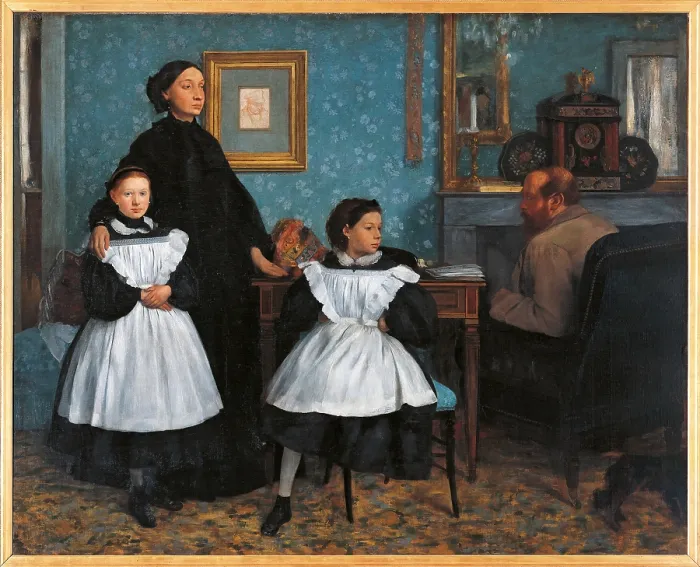 Framed Print : The Bellelli family, by Edgar Degas, 1860 - 1860 about, 19th Century, oil on canvas, cm 200 x 250 - France, Ile de France, Paris, Muse dOrsay, RF 2210. All Framed Print : The Bellelli family, by Edgar Degas, 1860 - 1860 about, 19th Century, oil on canvas, cm 200 x 250 - France, Ile de France, Paris, Muse dOrsay, RF 2210. All
