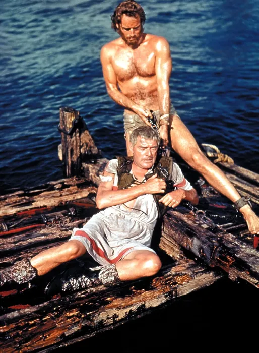 Framed Print : BEN-HUR, Jack Hawkins, Charlton Heston, 1959