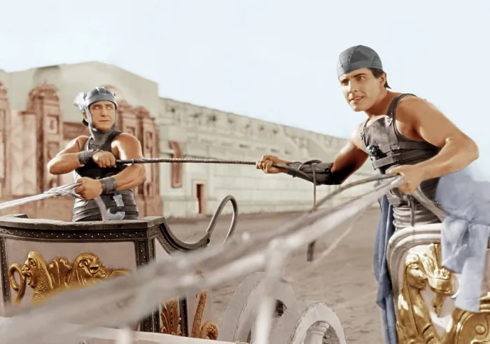 Framed Print : BEN-HUR, from left: Francis X. Bushman, Ramon Novarro, 1925