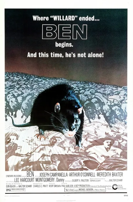 Framed Print : BEN, US poster art, 1972