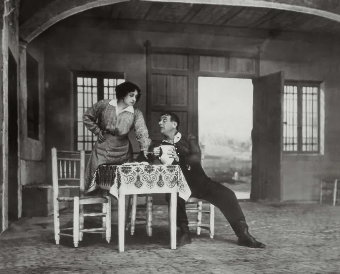 Framed Print : BENAVENTE, Jacinto (1866-1954); DIAZ DE MENDOZA, Fernando (1862-1930); GUERRERO, Mara (1867-1928)