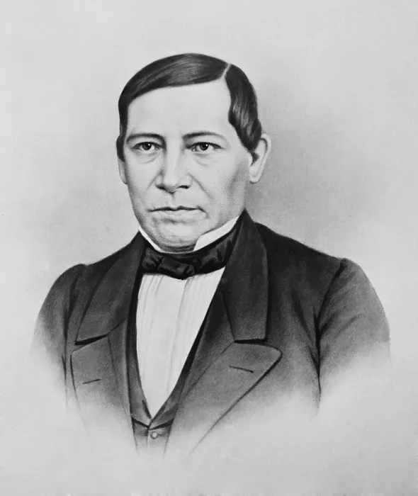 Framed Print : Benito Juarez, (1806-1872), Mexican president from 1858 through 1872, was a Zapotec Amerindian and the first full-blooded indigenous national to serve as President of Mexico. Ca