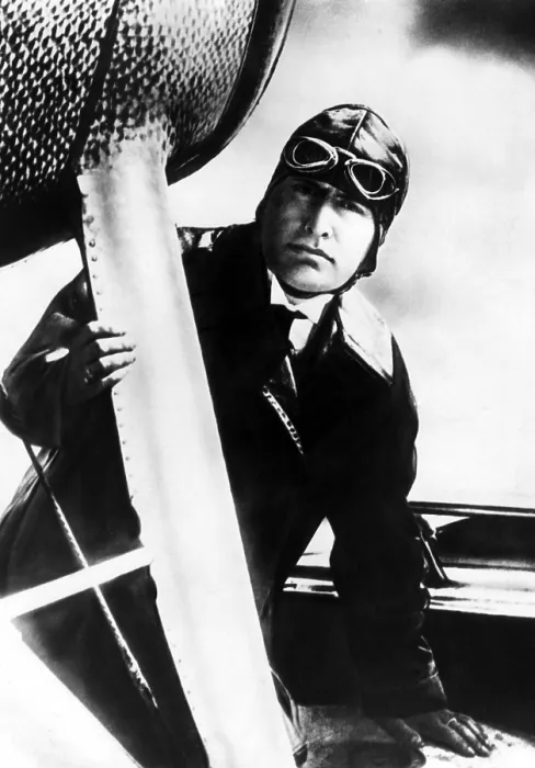 Framed Print : Benito Mussolini (1883-1945), Prime Minister and dictator of Italy from 1922-1943 piloting his tri-motored plane, October 24, 1935. Courtesy: CSU Archives / Everett Collection