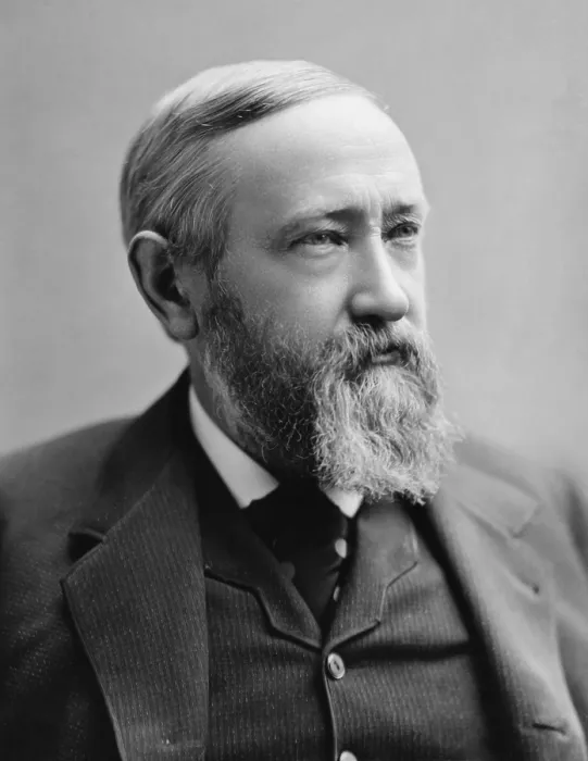 Framed Print : Benjamin Harrison, 21st US President, was a Republican who served from 1889 to 1893
