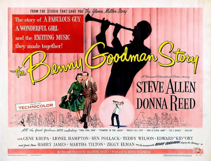 Framed Print : THE BENNY GOODMAN STORY, Donna Reed, Steve Allen, 1955 Framed Print : THE BENNY GOODMAN STORY, Donna Reed, Steve Allen, 1955