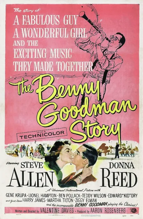 Framed Print : THE BENNY GOODMAN STORY, US poster, bottom center left: Donna Reed, Steve Allen, 1956