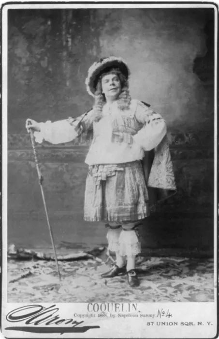 Framed Print : Benoit Constant Coquelin, (1841-1909), French actor as Mascarille in Moliere's one-act satire, PRECIEUSES RIDICULES