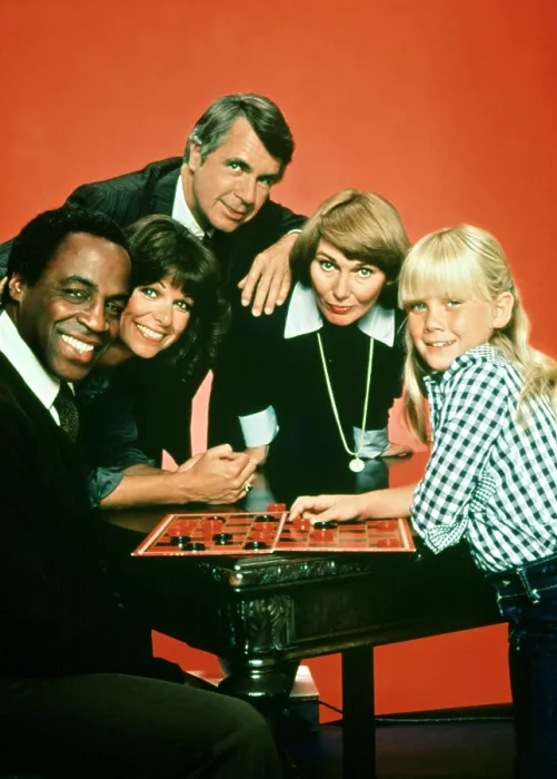 Framed Print : BENSON, Robert Guillaume, Caroline McWilliams, James Noble, Inga Swenson, Missy Gold, 1979-1986