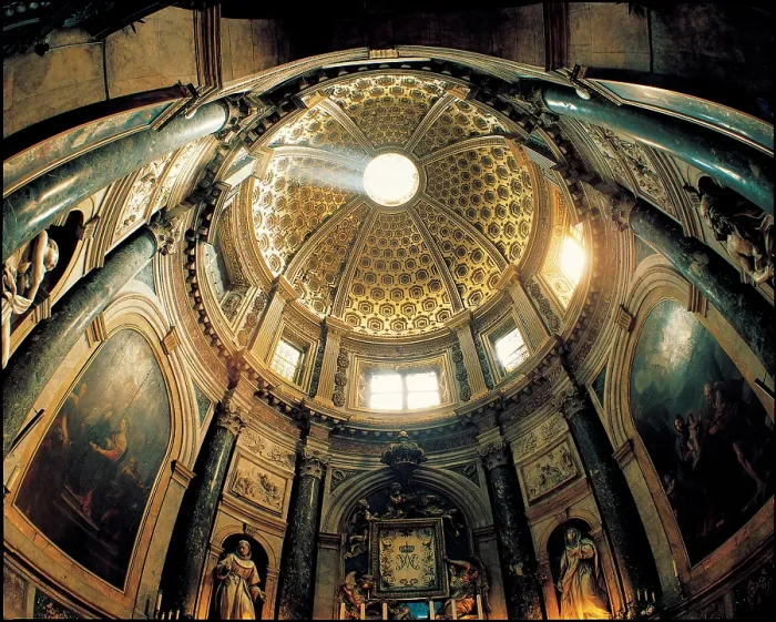 Framed Print : Bernini Gian Lorenzo, Chigi Chapel or Votive Chapel, cathedral, H41Siena, 1658 - 1664, 17th Century, lapis lazuli, marbles, Italy, Tuscany, Siena, Cathedral