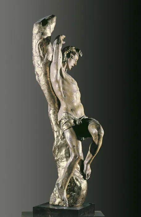 Framed Print : BERRUGUETE, Alonso (1480-1561). Saint Sebastian. 1526. Renaissance art. Sculpture on wood. SPAIN. Valladolid. National Museum of Sculpture. Proc: SPAIN. Valladolid
