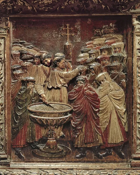 Framed Print : BERRUGUETE, Alonso (1480-1561); BIGARNY or VIGARNY, Felipe (1475-1542). Main Altarpiece of the Royal Chapel. 1520-1522. SPAIN. Granada. Royal Chapel Framed Print : BERRUGUETE, Alonso (1480-1561); BIGARNY or VIGARNY, Felipe (1475-1542). Main Altarpiece of the Royal Chapel. 1520-1522. SPAIN. Granada. Royal Chapel