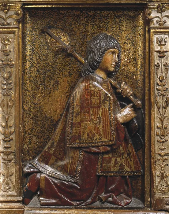 Framed Print : BERRUGUETE, Alonso (1480-1561); BIGARNY or VIGARNY, Felipe (1475-1542). Main Altarpiece of the Royal Chapel. 1520-1522. SPAIN. Granada. Royal Chapel