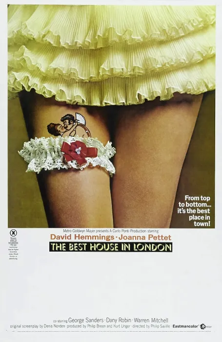 Framed Print : THE BEST HOUSE IN LONDON, British poster, 1969 Framed Print : THE BEST HOUSE IN LONDON, British poster, 1969