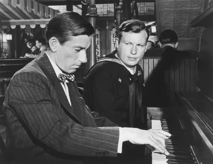 Framed Print : THE BEST YEARS OF OUR LIVES, from left: Hoagy Carmichael, Harold Russell, 1946
