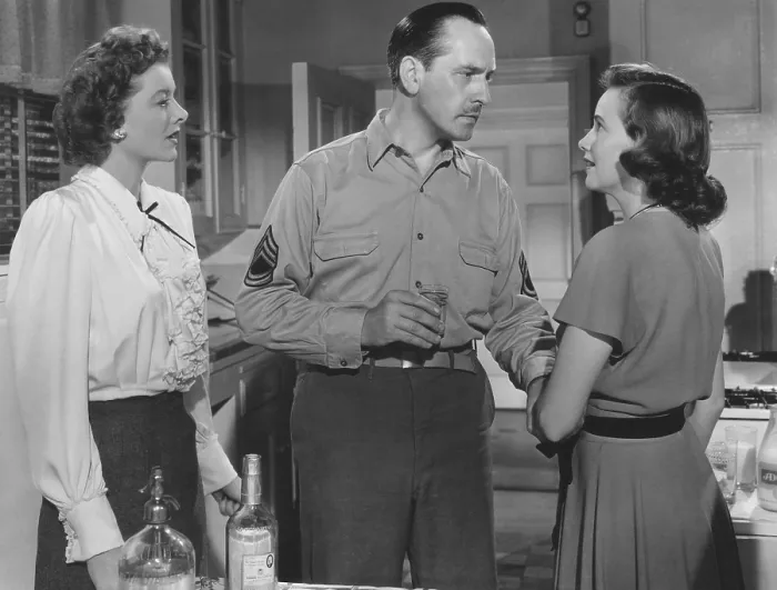 Framed Print : THE BEST YEARS OF OUR LIVES, from left: Myrna Loy, Fredric March, Teresa Wright, 1946 Framed Print : THE BEST YEARS OF OUR LIVES, from left: Myrna Loy, Fredric March, Teresa Wright, 1946