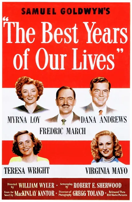 Framed Print : THE BEST YEARS OF OUR LIVES, Myrna Loy, Fredric March, Dana Andrews, Teresa Wright, Virginia Mayo, 1946, poster art