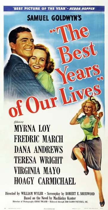 Framed Print : THE BEST YEARS OF OUR LIVES, US poster art, from left: Dana Andrews, Teresa Wright, Virginia Mayo, 1946