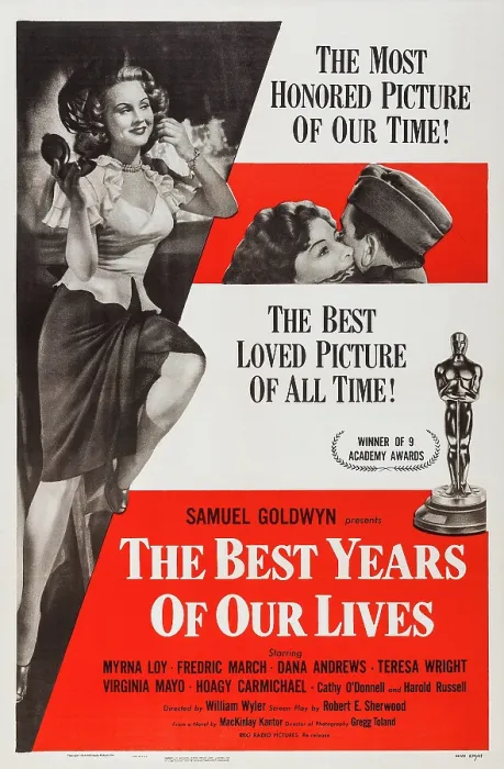 Framed Print : THE BEST YEARS OF OUR LIVES, US poster art, Virginia Mayo, Myrna Loy, Fredric March, 1946