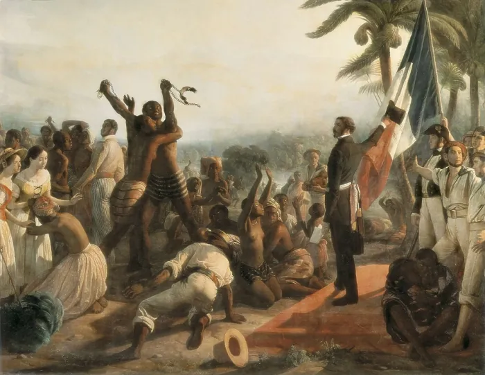 Framed Print : BIARD, Franois Auguste (1799-1882). The abolition of slavery. 27th April 1848. 1849. Detail. Oil on canvas. FRANCE. Versailles. National Museum of Versailles