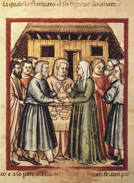 Framed Print : Bibbia istoriata padovana. 14th c. - 15th c. Book of Ruth. The Marriage of Boaz and Ruth. Renaissance art. Trecento. Miniature Painting. ITALY. Rovigo Framed Print : Bibbia istoriata padovana. 14th c. - 15th c. Book of Ruth. The Marriage of Boaz and Ruth. Renaissance art. Trecento. Miniature Painting. ITALY. Rovigo