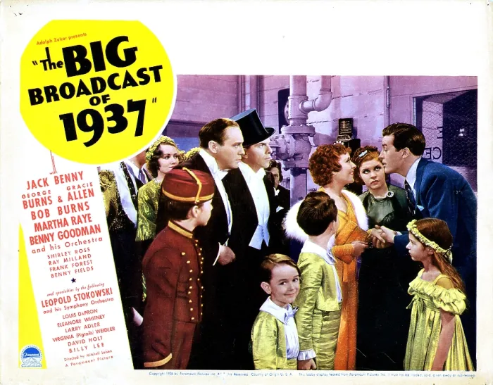 Framed Print : THE BIG BROADCAST OF 1937, from left, Jack Benny, George Burns, Gracie Allen, Martha Raye, Ray Milland, 1936 Framed Print : THE BIG BROADCAST OF 1937, from left, Jack Benny, George Burns, Gracie Allen, Martha Raye, Ray Milland, 1936