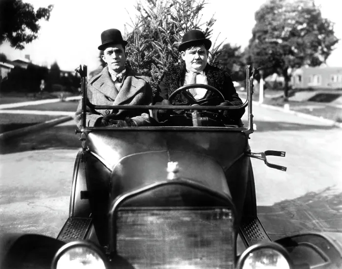 Framed Print : BIG BUSINESS, Stan Laurel, Oliver Hardy, 1929