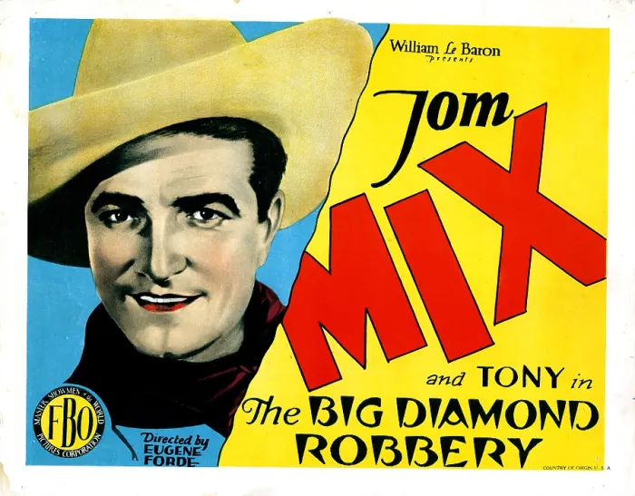 Framed Print : THE BIG DIAMOND ROBBERY, Tom Mix, 1929 Framed Print : THE BIG DIAMOND ROBBERY, Tom Mix, 1929