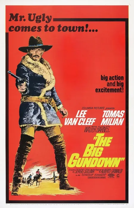 Framed Print : THE BIG GUNDOWN, US poster art, Lee Van Cleef, 1966
