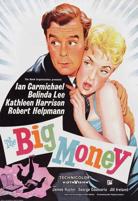 Framed Print : THE BIG MONEY, British poster art, from left: Ian Carmichael, Belinda Lee, 1958