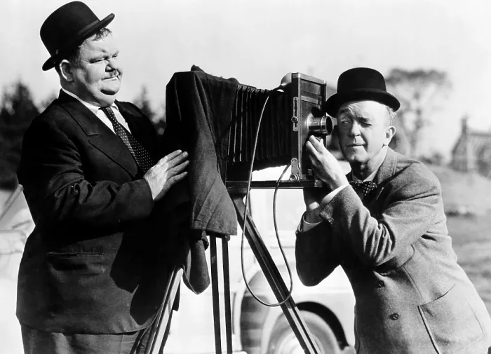 Framed Print : THE BIG NOISE, from left: Oliver Hardy. Stan Laurel, 1944. TM & copyright 20th Century Fox Film Corp. All rights reserved / courtesy Everett Collection Framed Print : THE BIG NOISE, from left: Oliver Hardy. Stan Laurel, 1944. TM & copyright 20th Century Fox Film Corp. All rights reserved / courtesy Everett Collection