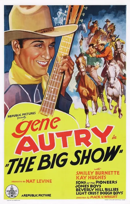 Framed Print : THE BIG SHOW, Gene Autry on poster art, 1936