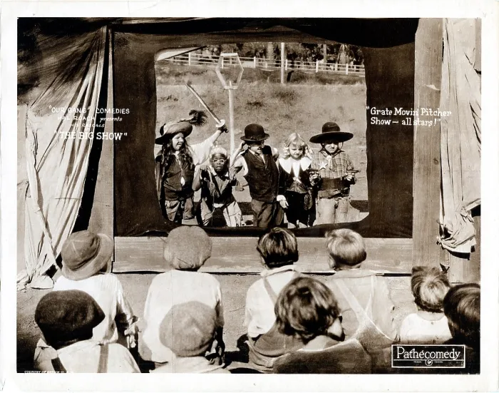 Framed Print : THE BIG SHOW, US lobbycard, Our Gang, 1923 Framed Print : THE BIG SHOW, US lobbycard, Our Gang, 1923