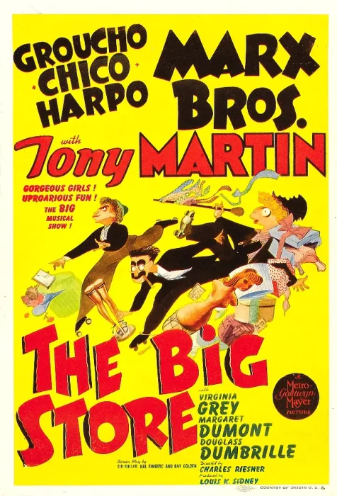 Framed Print : THE BIG STORE, The Marx Brothers from left: Chico Marx, Groucho Marx, Harpo Marx on midget window card, 1941 Framed Print : THE BIG STORE, The Marx Brothers from left: Chico Marx, Groucho Marx, Harpo Marx on midget window card, 1941