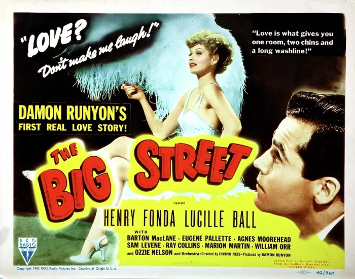 Framed Print : THE BIG STREET, Lucille Ball, Henry Fonda, 1942 Framed Print : THE BIG STREET, Lucille Ball, Henry Fonda, 1942