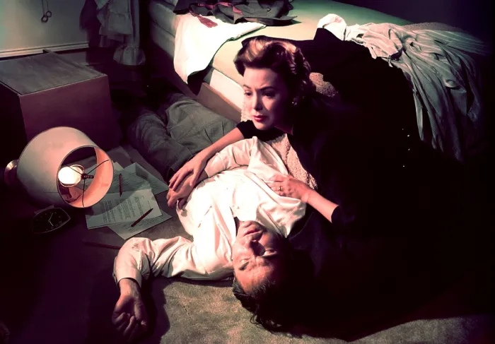 Framed Print : BIGGER THAN LIFE, James Mason, Barbara Rush, 1956