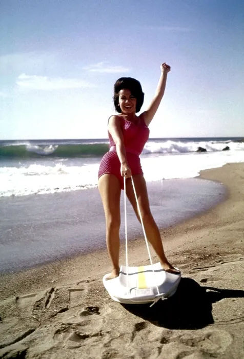 Framed Print : BIKINI BEACH, Annette Funicello, 1964