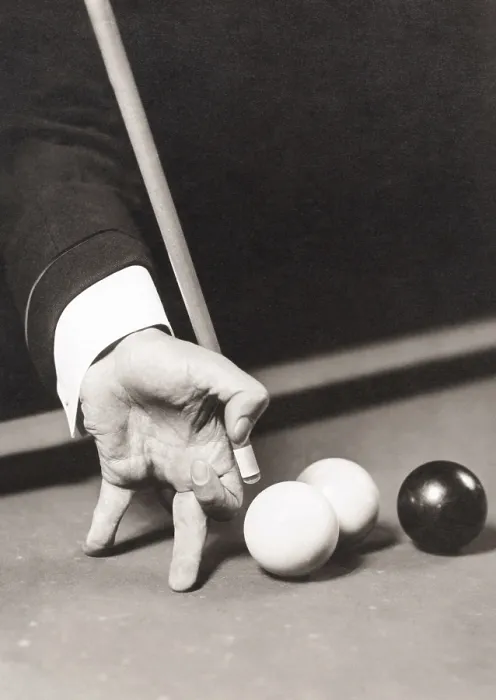 Framed Print : Billiards World Champion Willie Hoppe's hand was is insured for $100, 000. He won 51 world titles between 1906 and 1952. (CSU_2015_9_1265)