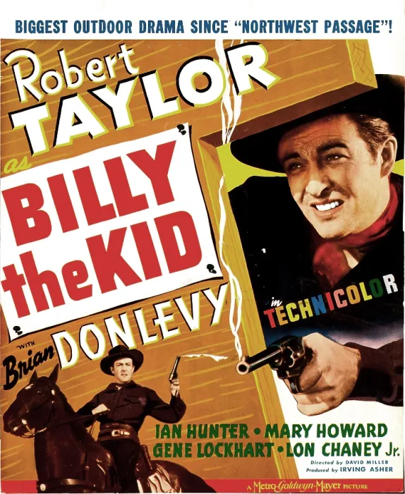 Framed Print : BILLY THE KID, US poster, Robert Taylor, 1941