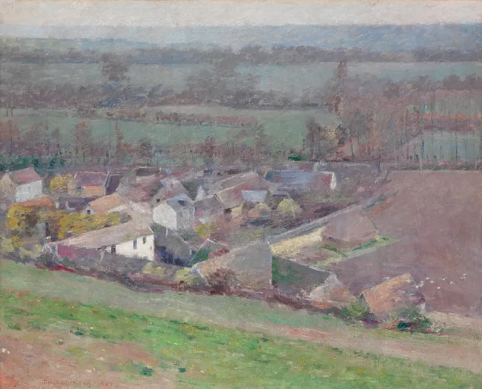 Framed Print : A BIRDS EYE VIEW, by Theodore Robinson, 1889, American painting, oil on canvas Framed Print : A BIRDS EYE VIEW, by Theodore Robinson, 1889, American painting, oil on canvas