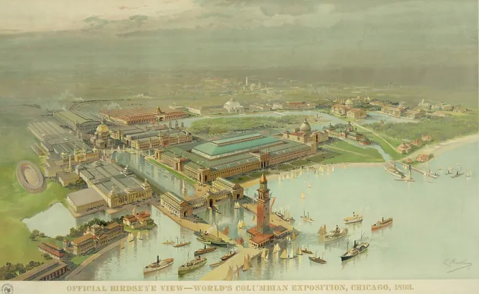 Framed Print : Birdseye view. World's Columbian Exposition, Chicago, 1893